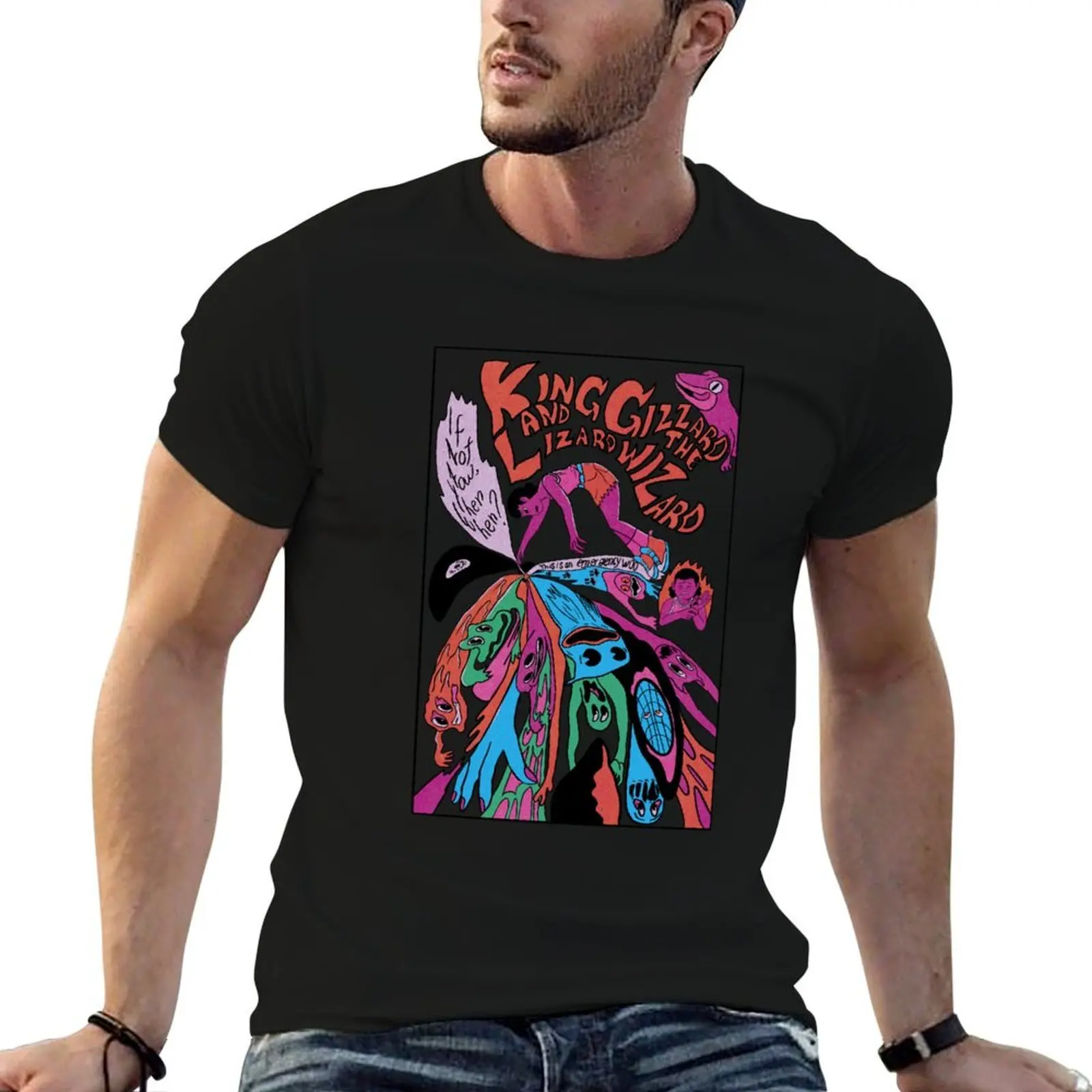 Camiseta Omnium Gatherum King Gizzard and The Lizard Wizard, camisetas de algodón para hombre, camiseta 100%