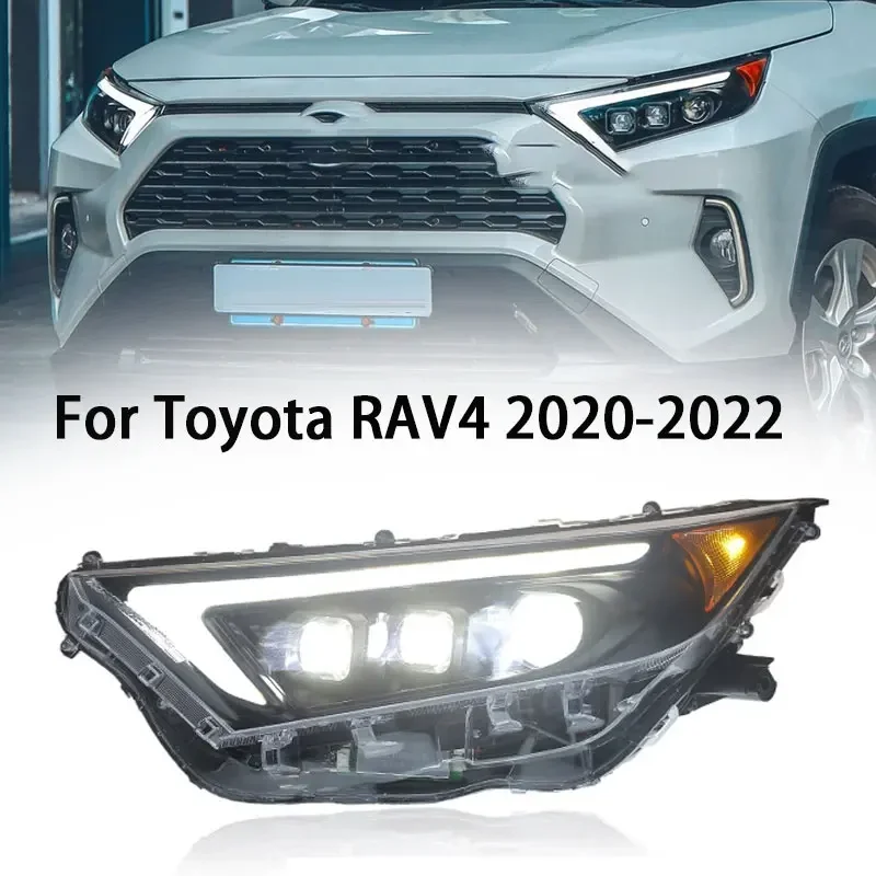 

Head Lamp for Toyota RAV4 LED Headlight 2019-2022 Headlights RAV4 DRL Turn Signal High Beam Angel Eye Projector Lens
