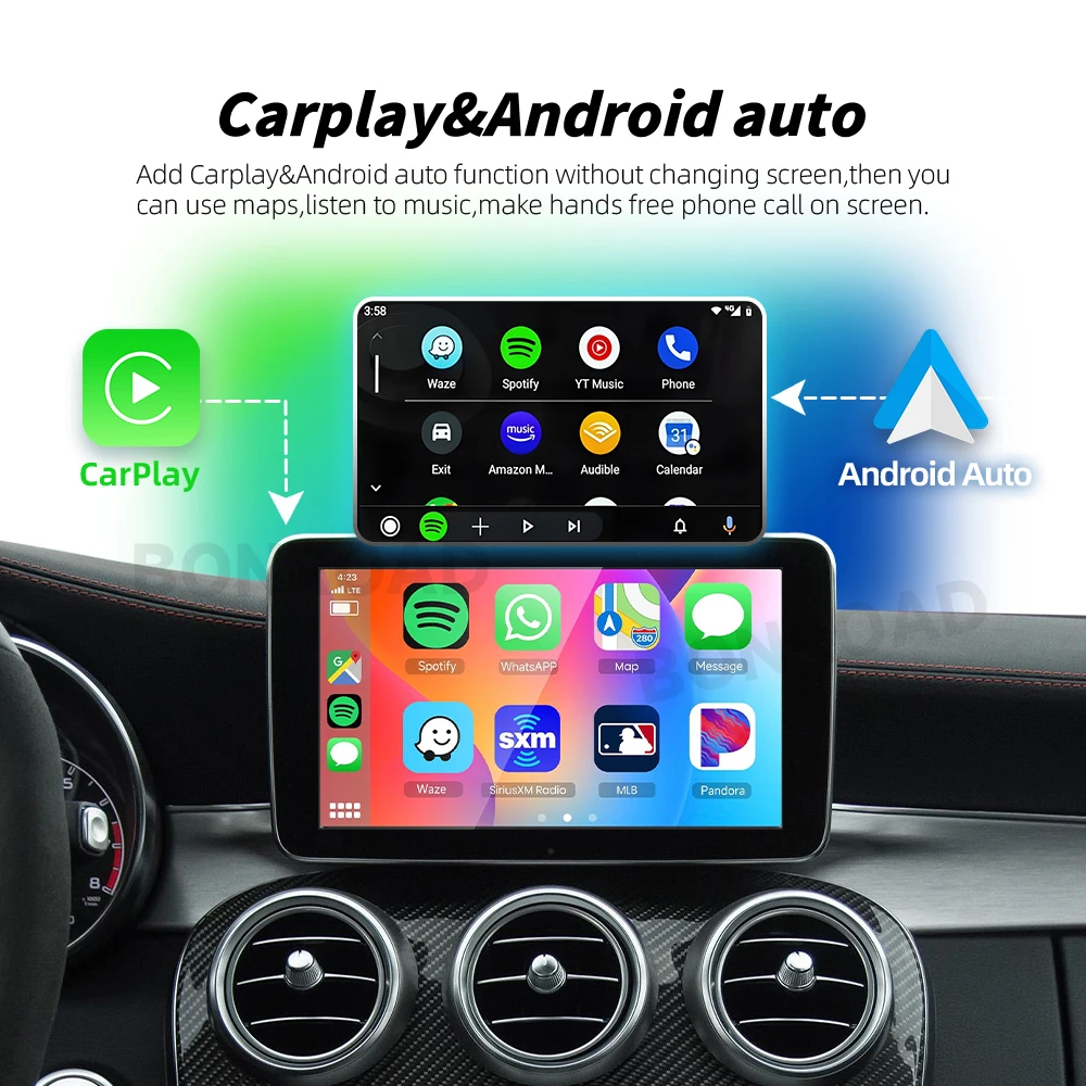 CarPlay Nirkabel & Dekoder Fungsi Mirror Link Otomatis Android untuk Sistem Mercedes Benz NTG 4.5 A B C E CLA GLA GLK ML W166 W176