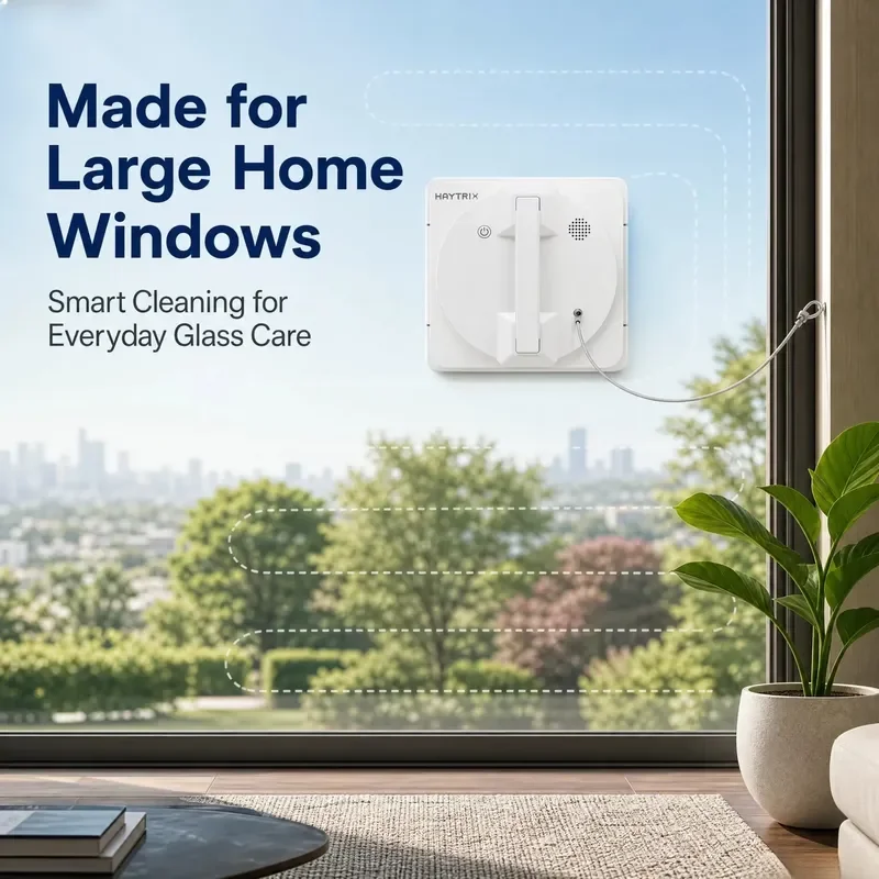 Smart Window Cleaning Robot with Electric Water Spray APP Remote Control Intelligent Path Planning for Home Hotel Glass
