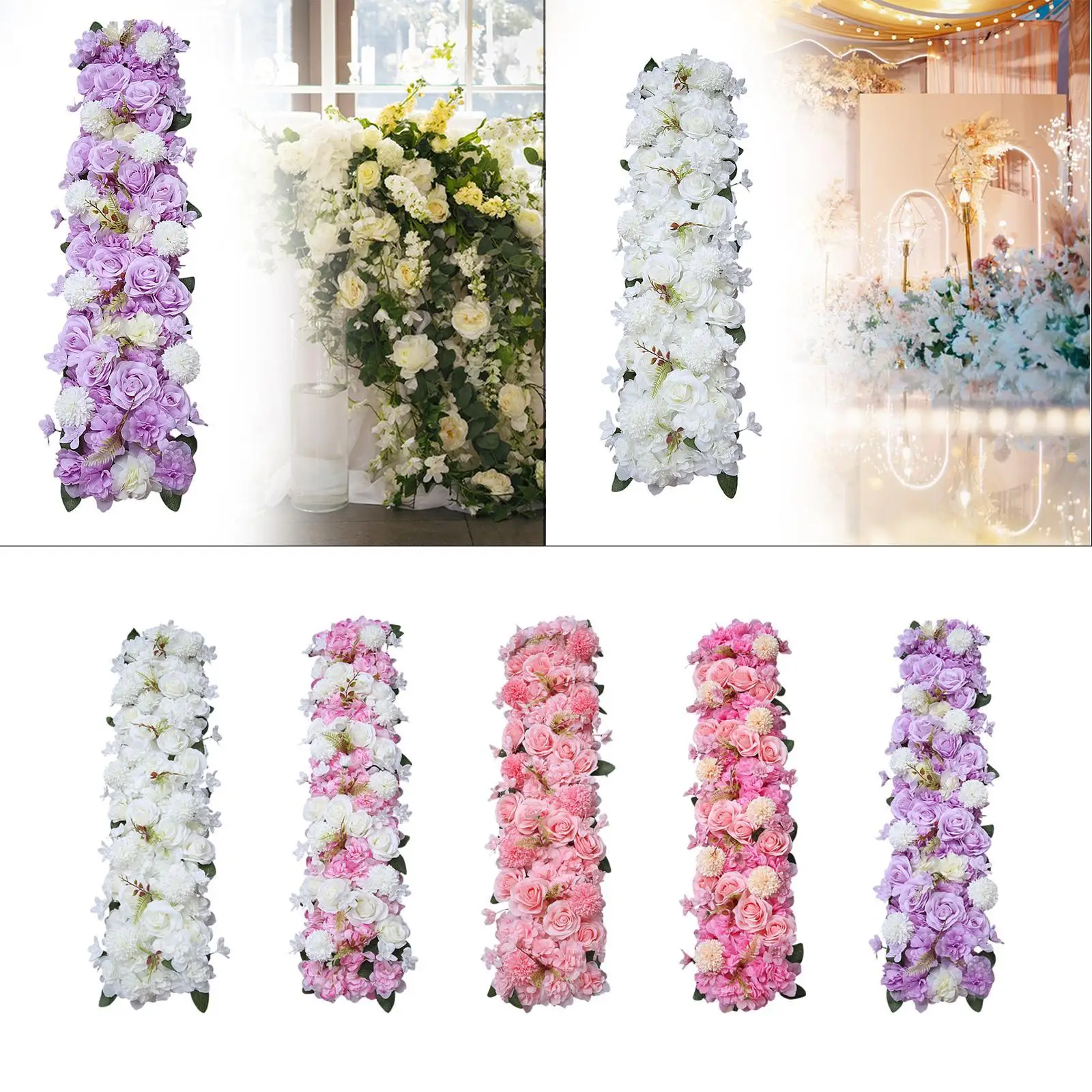 

Backdrop Flower Panel Romantic Artificial Rose for Wedding Birthday Ceremony