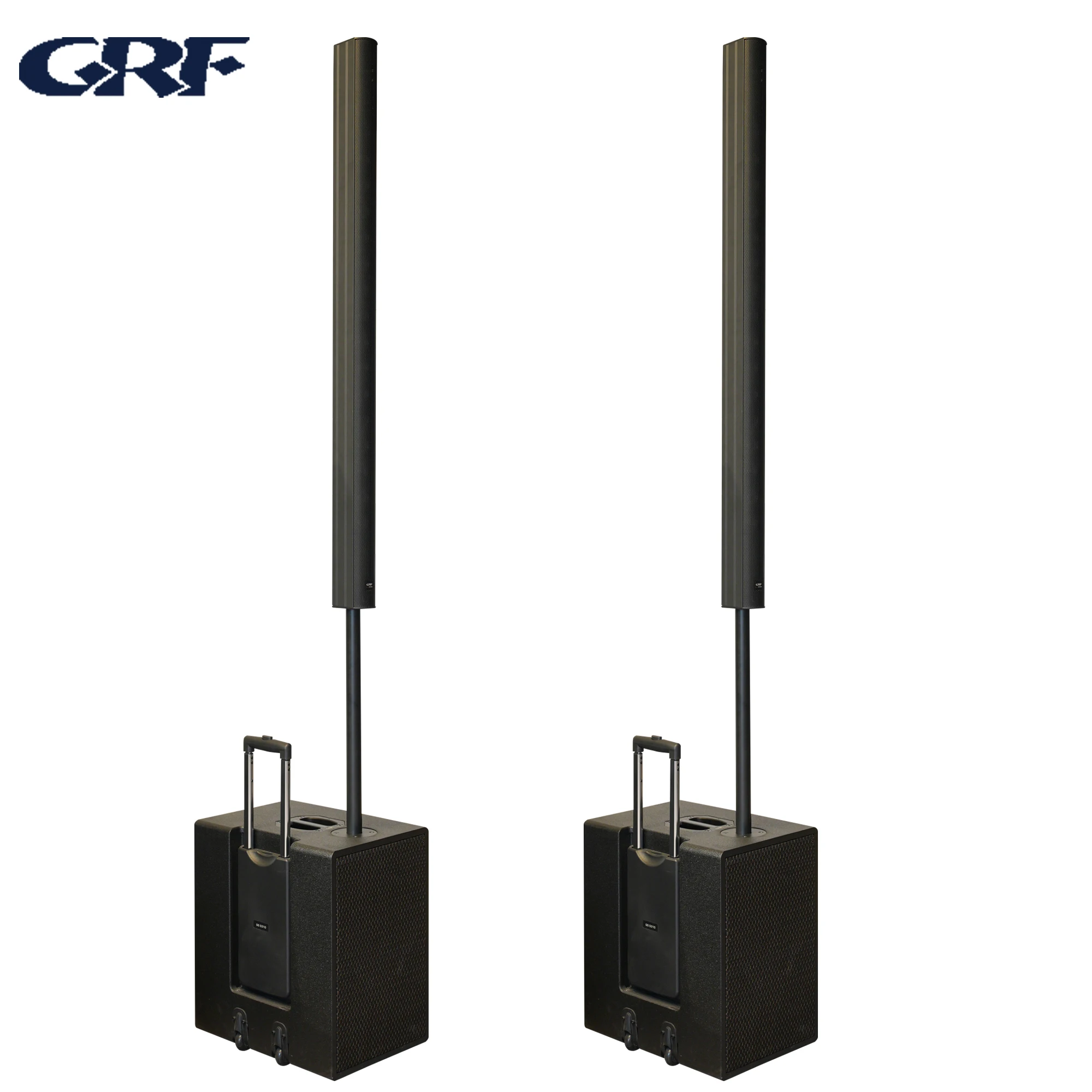 Portable Professional 16 Units Two Way Active Line Array Speakers Columns Neodymium Audio Sound System For Outdoor Stgae