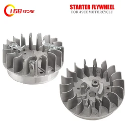 Motorcycle Flywheel Magnetic Fly Wheel Recoil Pull Start Starter Flywheel For 49cc Engine Mini Pocket Dirt Bike ATV Quad