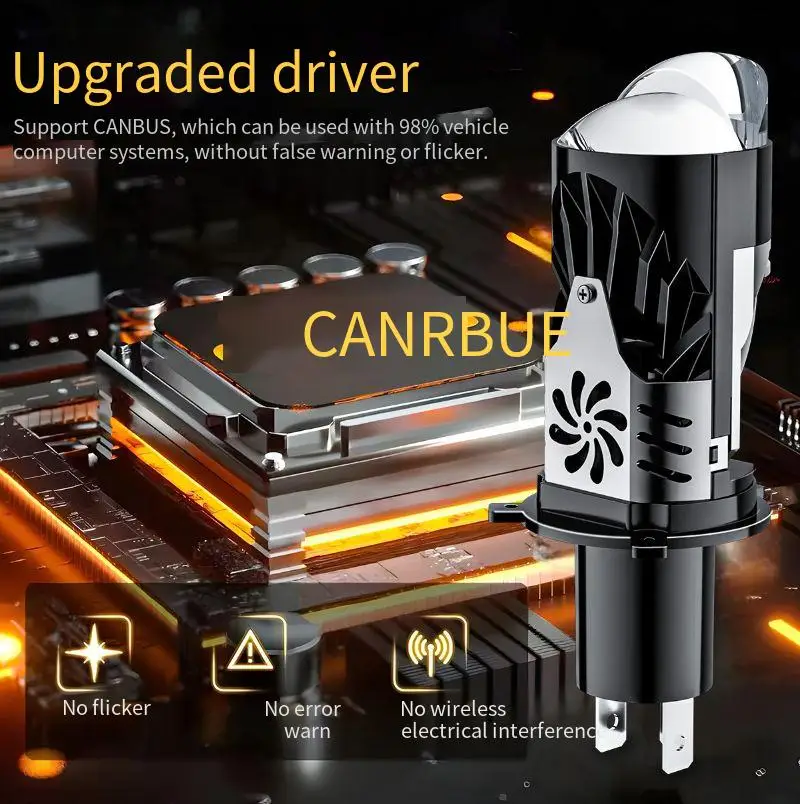 

H4 LED Headlight Bulbs 12V 30W 6000K Hi Lo Beam Direct Plug for Motorcycle Car