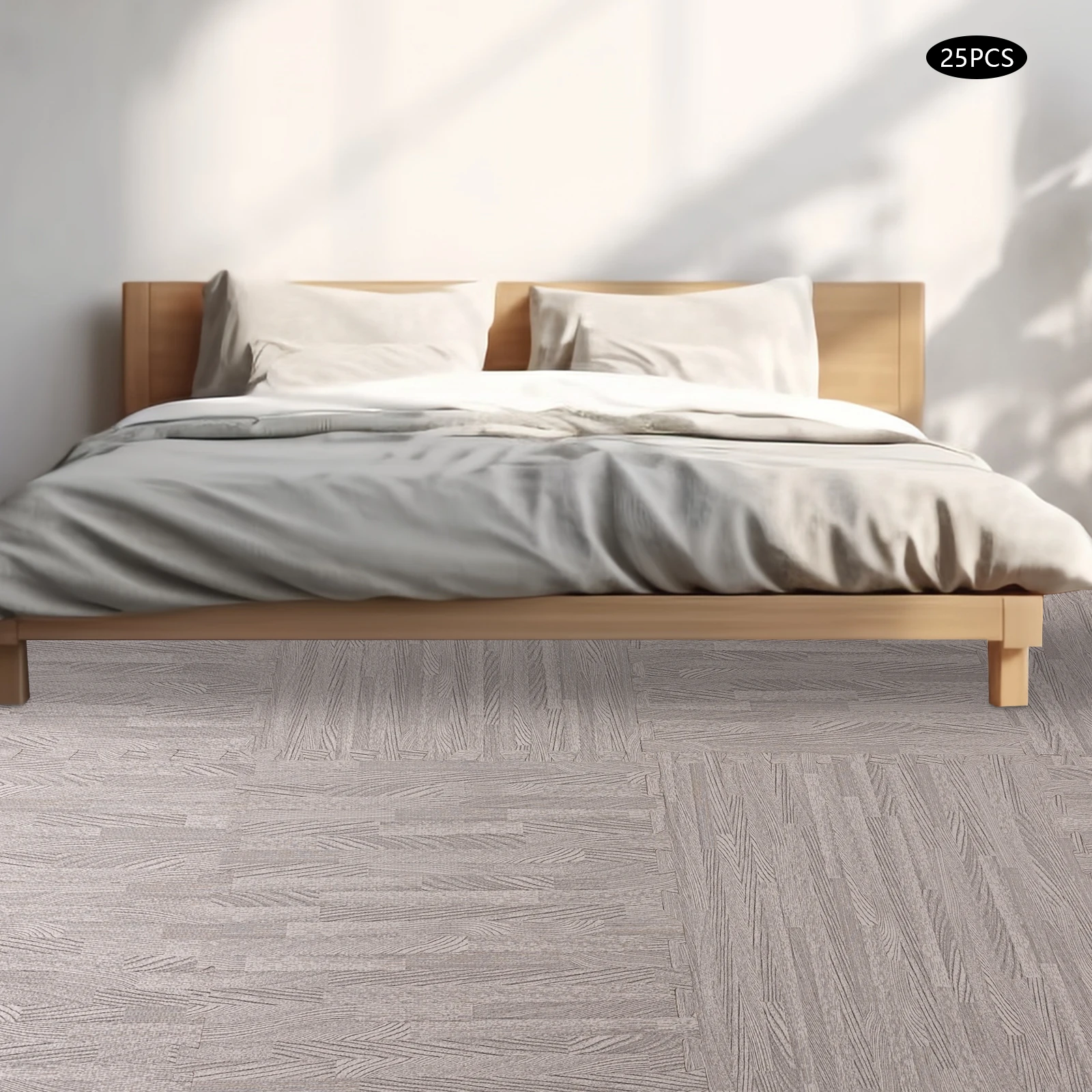 

25 Pcs Grey Thick Printed Foam Tiles, Patchwork Foam Mat, Thick Printed Foam Tiles Applies to Clean, Dustproof And Flat Floors