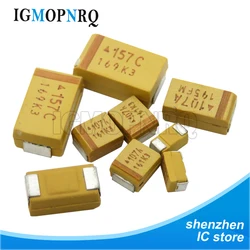 10PCS A B C D Type Tantalum Capacitor 6V 6.3V 10V 16V 25V 35V 50V 4.7/6.8/10/15/22/33/47UF 100UF 150UF 220UF 330UF 470UF 680UF