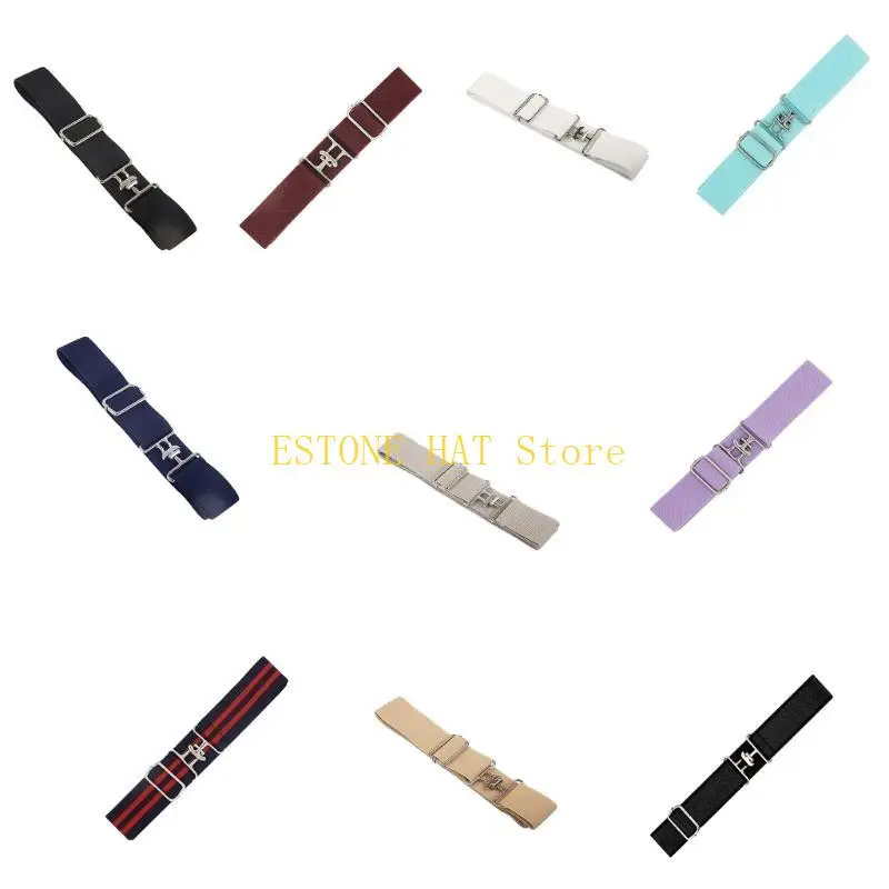 

49MF унисекс эластичный ремень для верховой езды с пряжкой акулы, удобный и безопасный пояс для конного спорта и повседневной