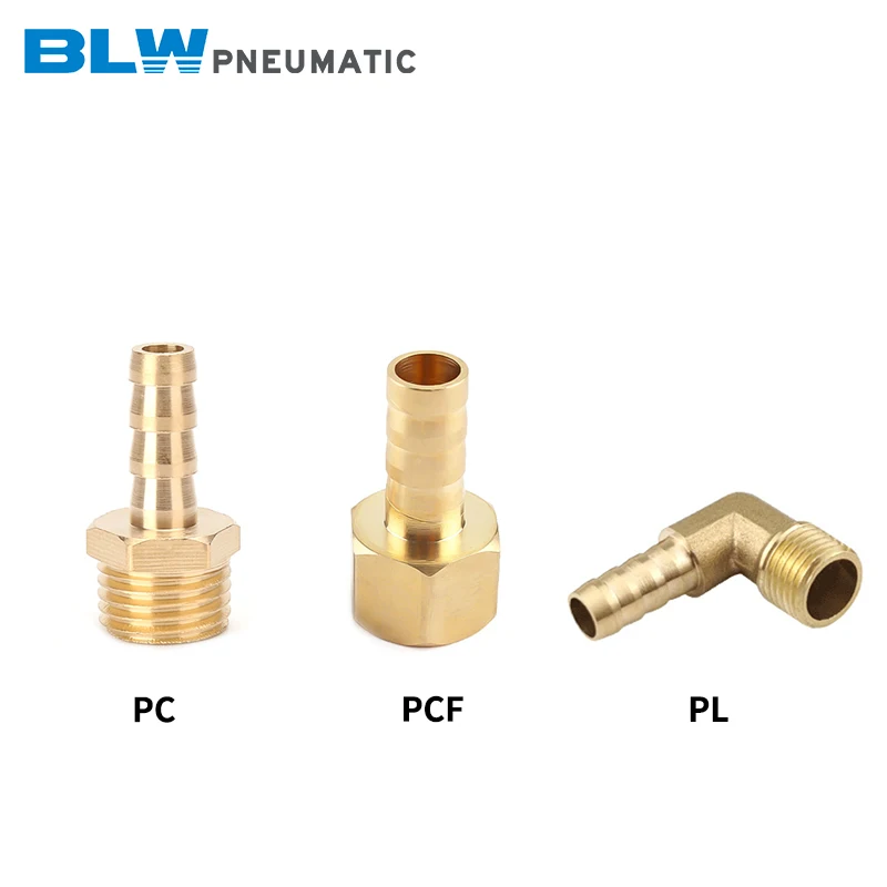 

Pc Pcf Pl Pagoda Connector 6 8 10 12 14 16mm Hose Barb Connector Hose Tail Thread 1/8 1/4 3/8 1/2 Bsp Brass Pipe Fitting