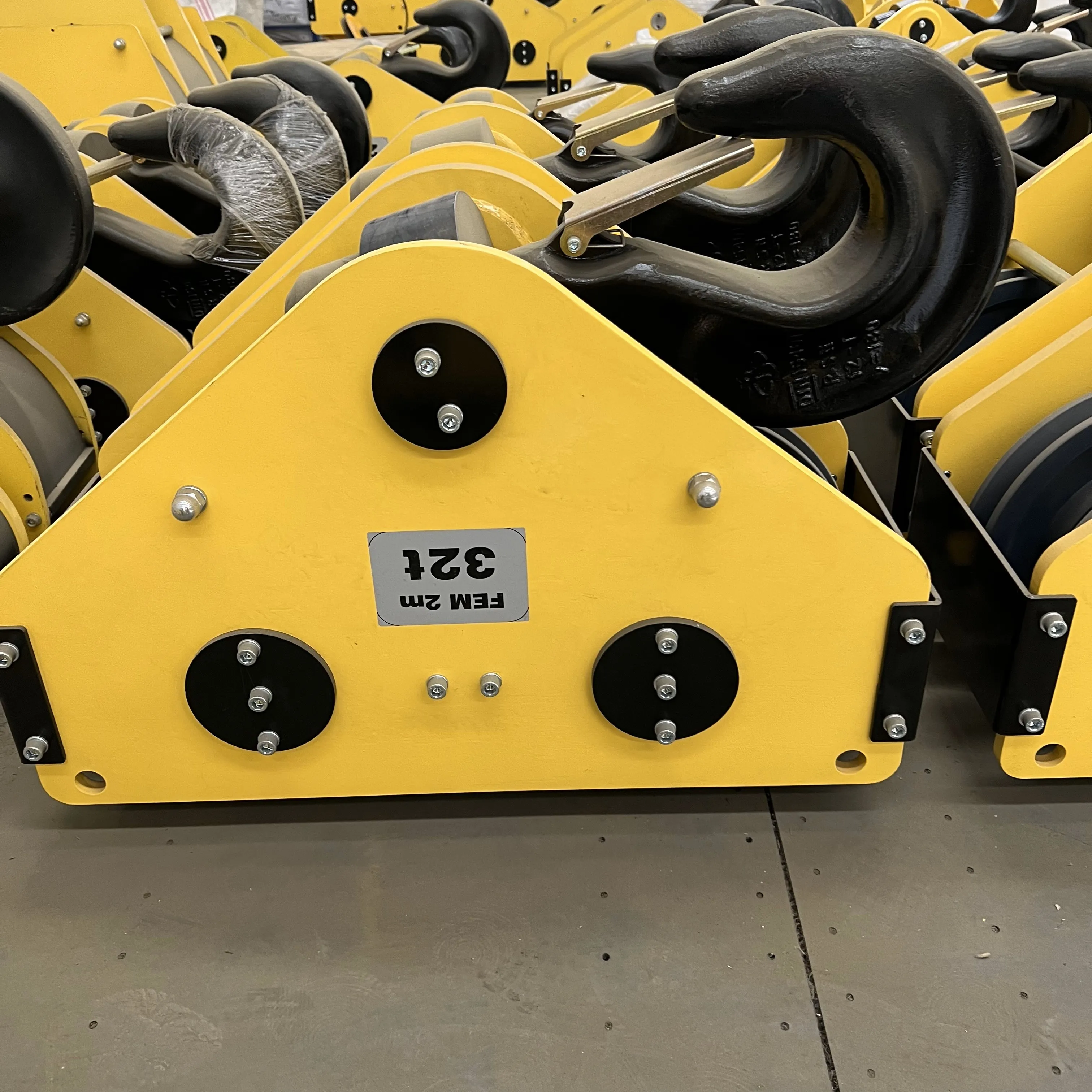 Advanced 20t Forged Steel Double Sheave Crane Hook For Overhead Crane And Electric Hoist