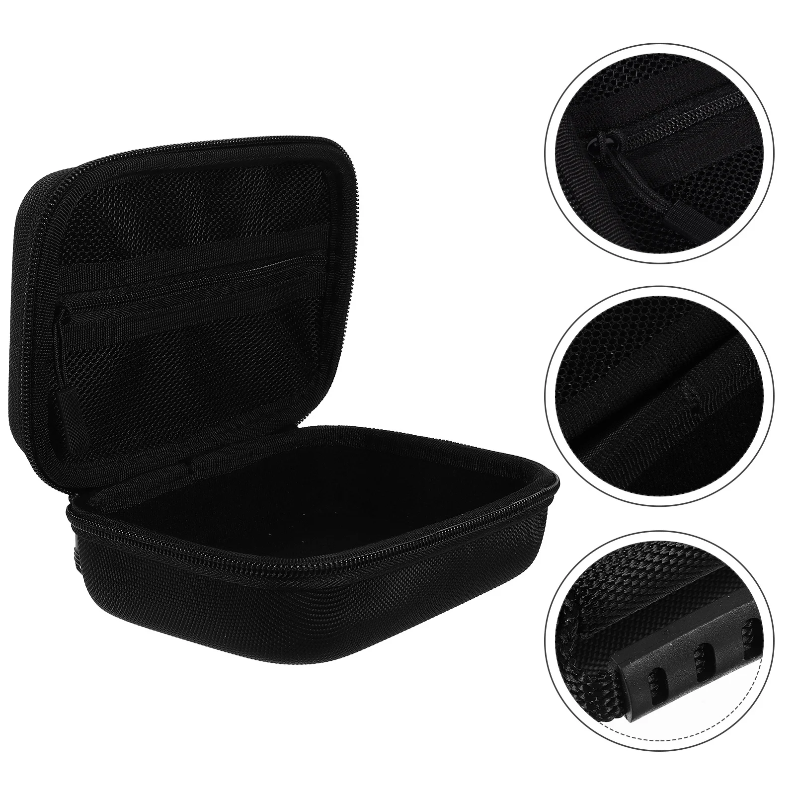 Small Camera Bag DIY Grid Design Splashproof Hard Case for Travel Outdoor Activities Portable Storage for Digital Devices Zipper