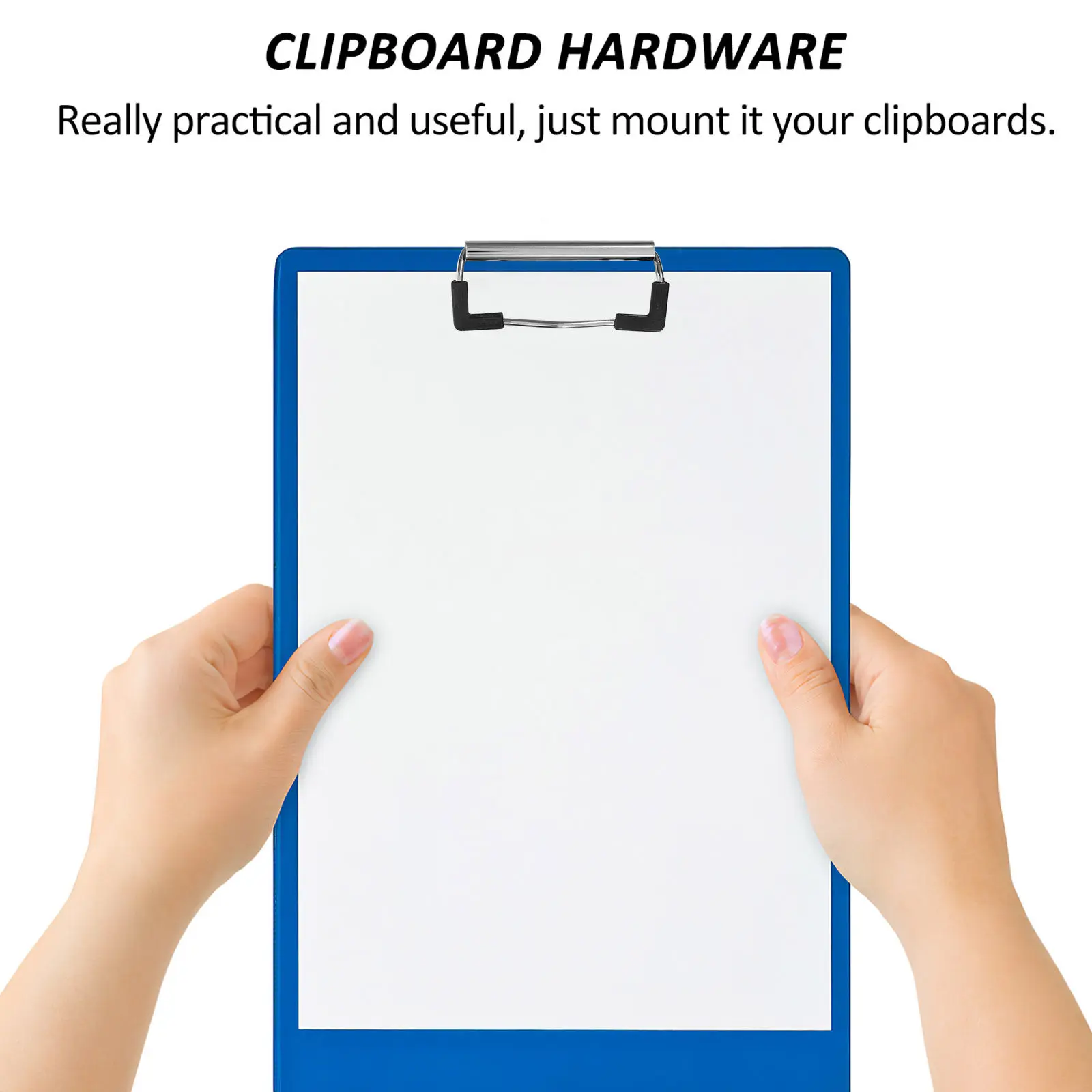 

10Pcs Metal Clipboard Clips Heavy Duty Document Organizer for Office School Study Notice Board File Clamps Writing Board Clamps
