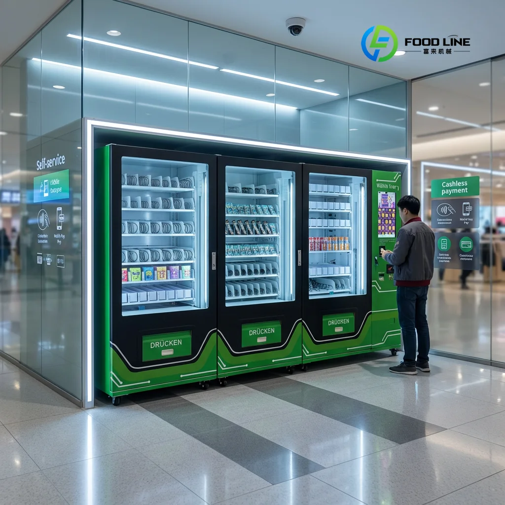 FL  New Contactless Smart Self-service Combo Vending Machine Kiosk SDK Touchscreen Remote Monitoring for Multi-Product Custom