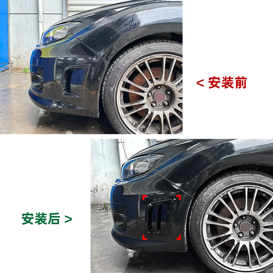 インプレッサSTI フロントバンパー ブラック スバルインプレッサWRX STI フロントバンパー ABSグロスブラック