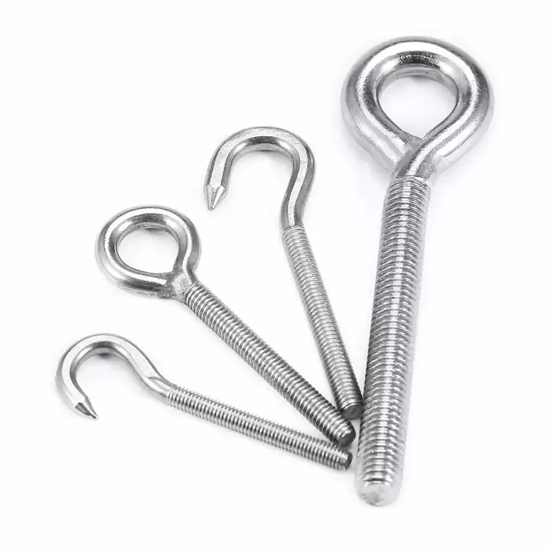 1pcs M4-M24 304 Stainless Steel Sheep Eye screw Bolt Ring/Hook Screws Ring Hanging Hook Suspension Fasteners Tool