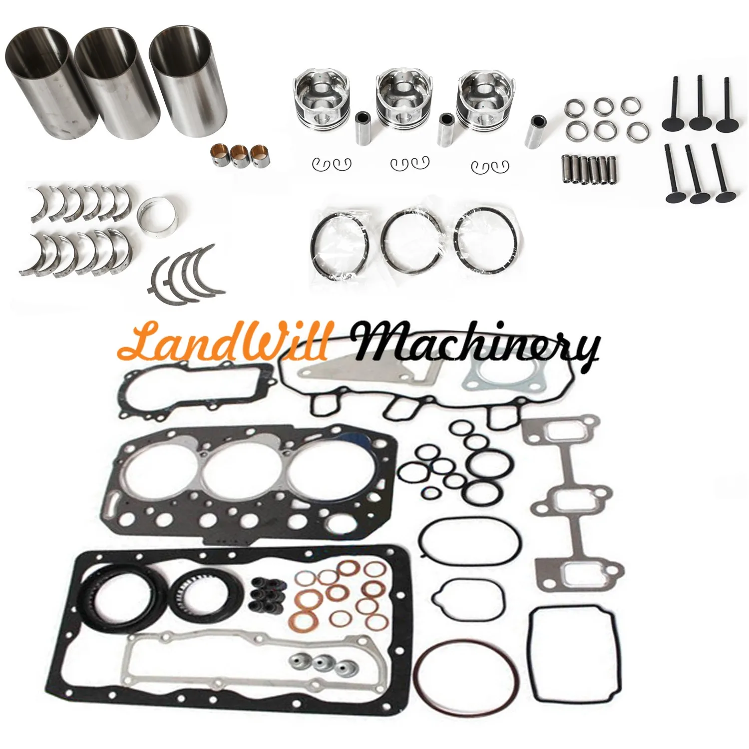 3TNM74 Overhaul Rebuild Kit Fits For Yanmar Engine
