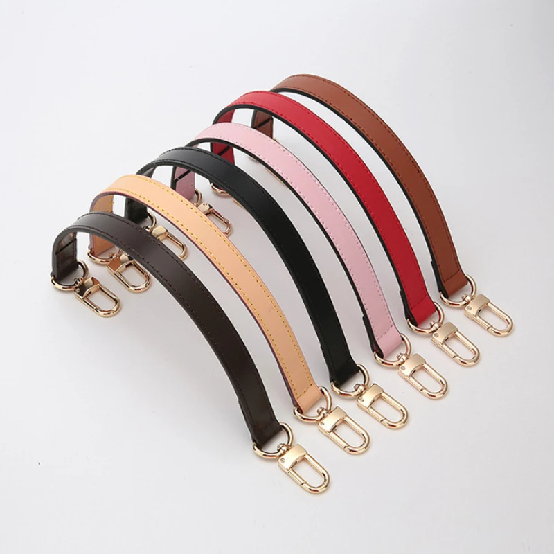 100% Genuine Leather 38-60cm Bags Strap Handle Strap for LV Noe Bucket Bag Short Shoulder Replacemen Straps Bag Accessories