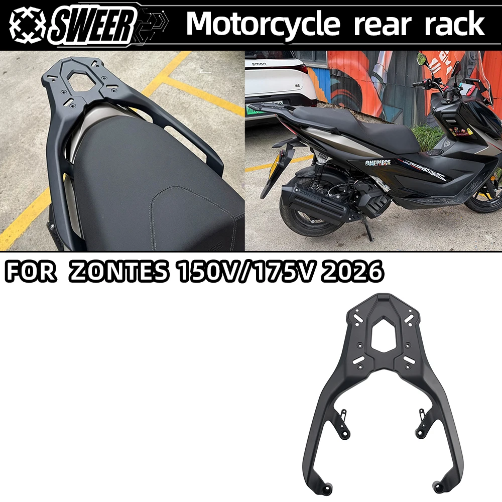 New Release For ZONTES 175V 150V Aluminum Alloy Rear Cargo Rack, Rear Shelf Trunk Mount Bracket