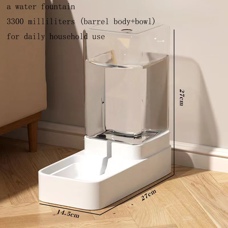 Pet drinking device cat dog water dispenser cat food automatic feeder cat and dog bowl food storage bucket cat feeding