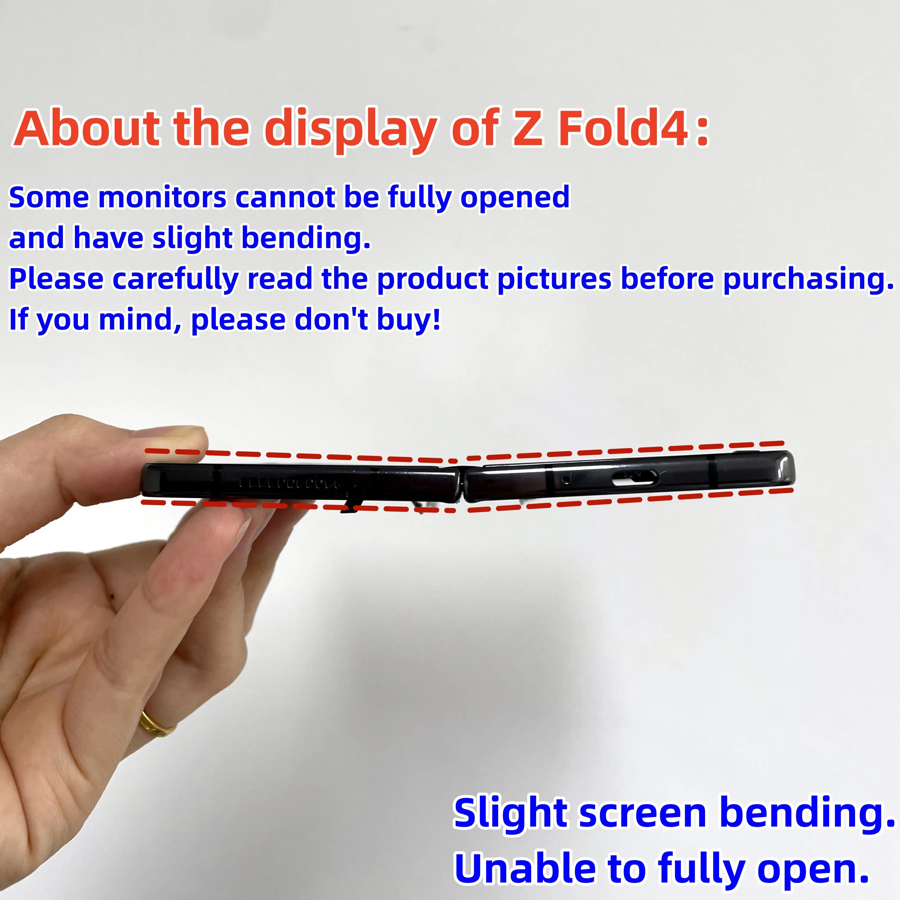 Imagem -02 - Super Amoled Display para Samsung z Fold F936 F936b ds F936u Display com Defeito Tela Lcd Interna Componentes Digitador de Toque