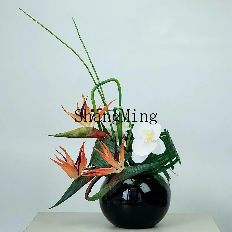 DHY Modern Floral Reception Desk Hotel Clubhouse Coffee Table Table Decoration Table Flower