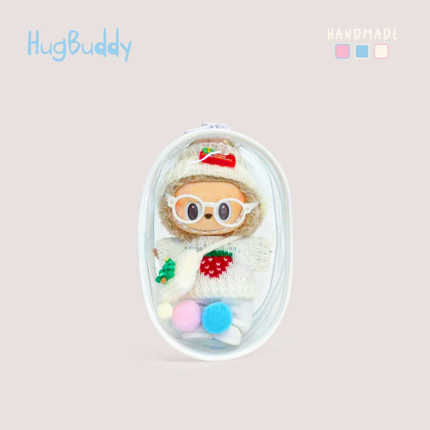 18CM Pluszowa Lalka Torba Ekspozycyjna PVC Przezroczysta Lalka Bawełniana Przezroczysty Pokrowiec Ekspozycyjny Przezroczyste Etui do Przechowywania dla Lalek Anime i Kreskówek