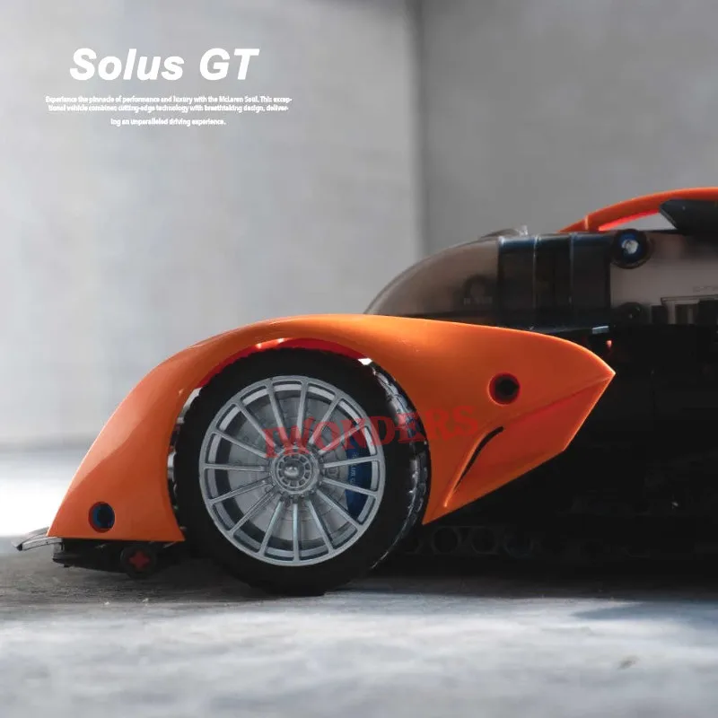 1:14 solus gt hiper velocidade blocos de construção de carro técnico 817 pçs montar tijolos veículo de corrida brinquedos presente para crianças