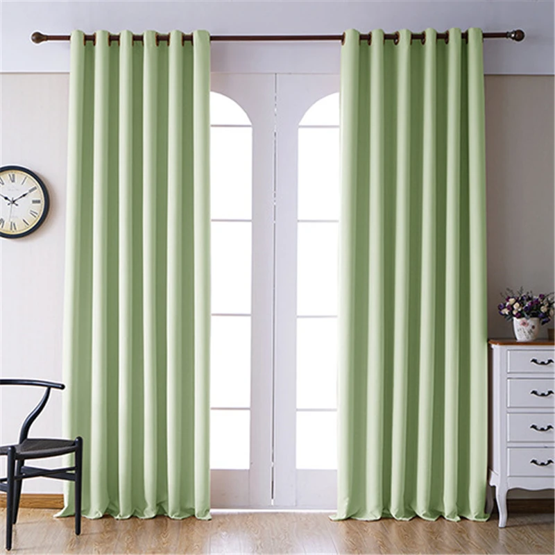 Black Blackout Thermal Insulated Curtains for Living Room Bedroom Window Treatment Soudproof Curtain Panels