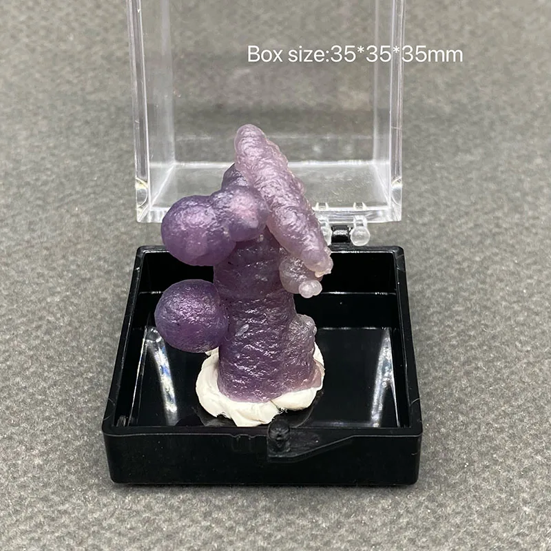 

100% натуральные образцы минералов Пренит, камни и кристаллы, лечебный кристалл + Размер коробки: 35*35*35 мм