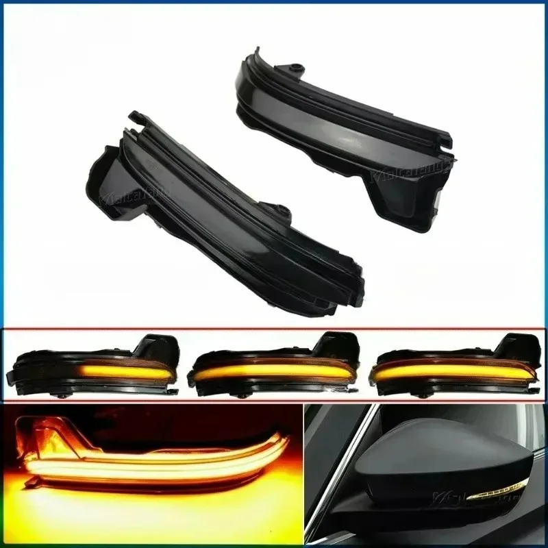 

New Rearview Mirror Turn Signal for Dynamic Wing Mirror Turn Signal LED Indicator Light L+R 2016-2019