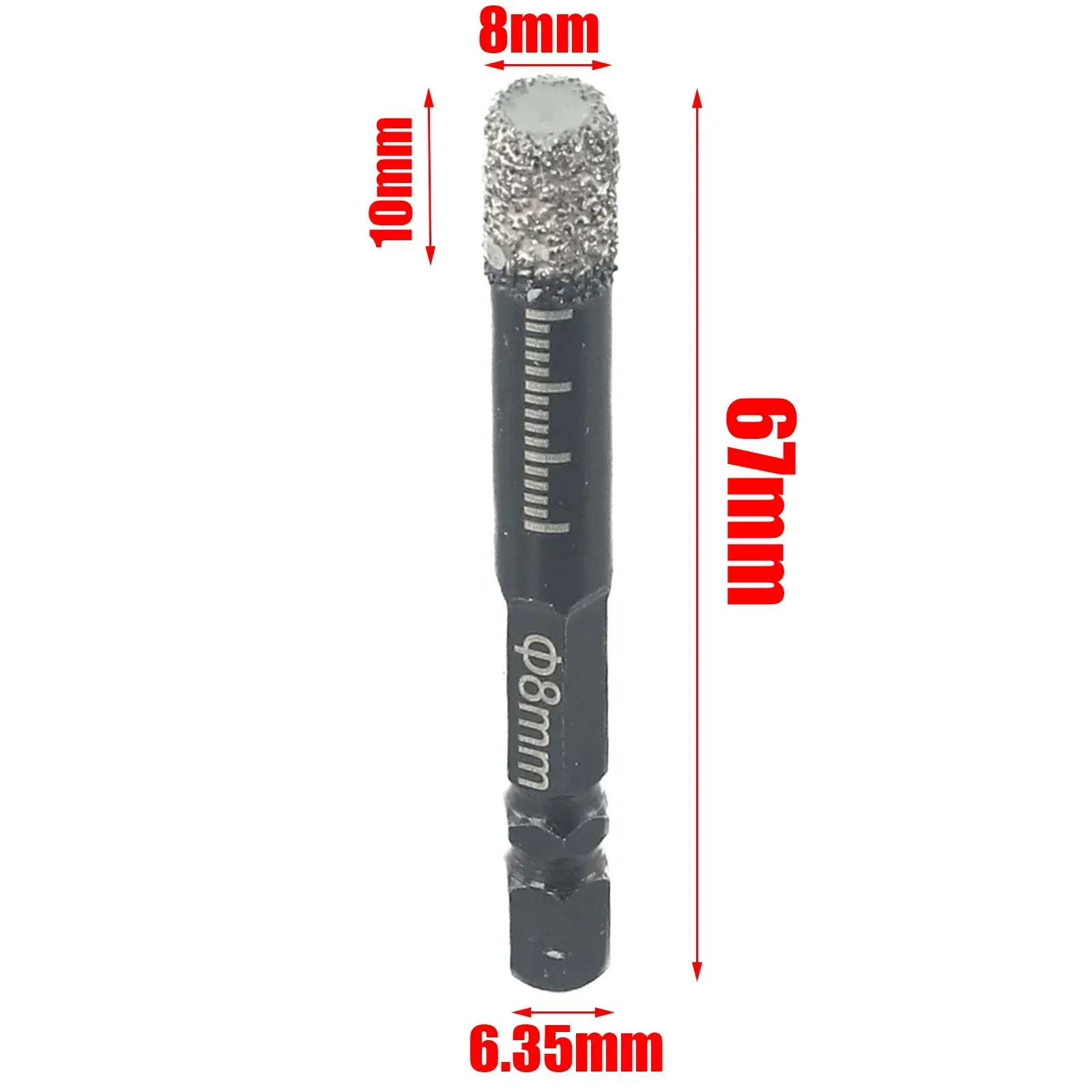 Ceramic Tile And Glass 6/8/10/12 / 14mm Effective Diamond Dry Drill Bits for Marble Ceramic Tile 6/8/10/12/14mm