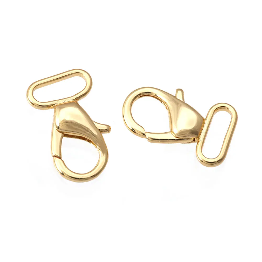 Karabinerverschlüsse aus 18 Karat Gold, Messing, Verbindungsverschlüsse, Schmuck, Halsketten, Armbänder, Herstellung von Zubehör, DIY-Zubehör – Detail 37