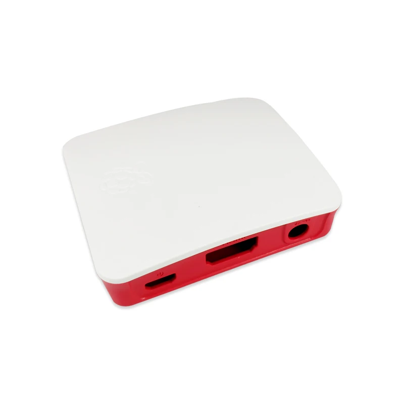 Funda oficial RPI para Raspberry Pi 3 Modelo A+ Pi 3A+ Carcasa de color rojo y blanco