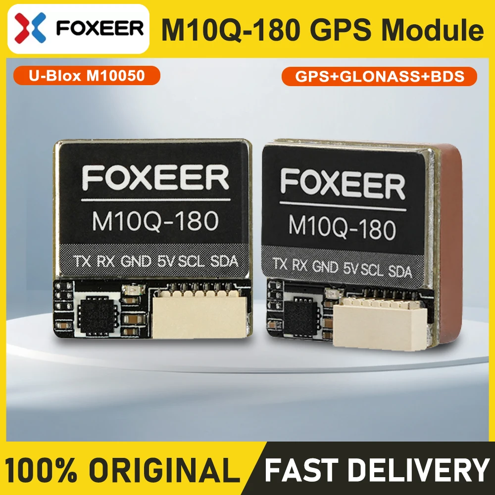 

Foxeer M10Q 180 GPS 5883 Compass FPV Crossover Machine QMC5883 Dual Protocol Precise Positioning with Compass