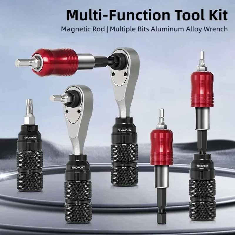 Bicycle Repair Kit – Adjustable Ratchet Socket Wrench, Tire Levers & Floor Pump for Mountain & Road Bikes