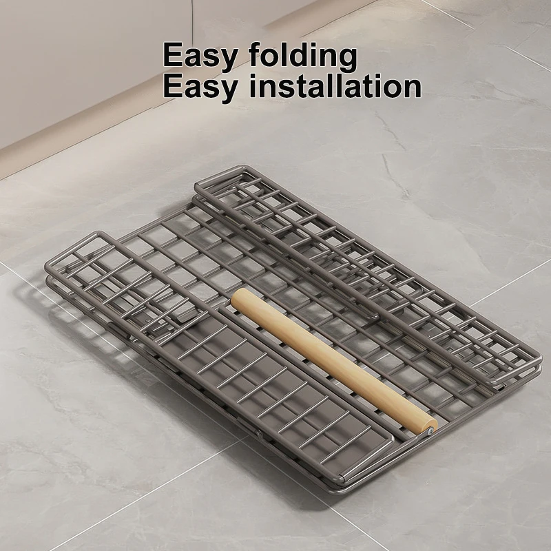 Kitchen Foldable Sink Pull-out Rack Cabinet Push-pull Retractable Basket Organizer Adjustable Slide Drawer Dish Storage Rack