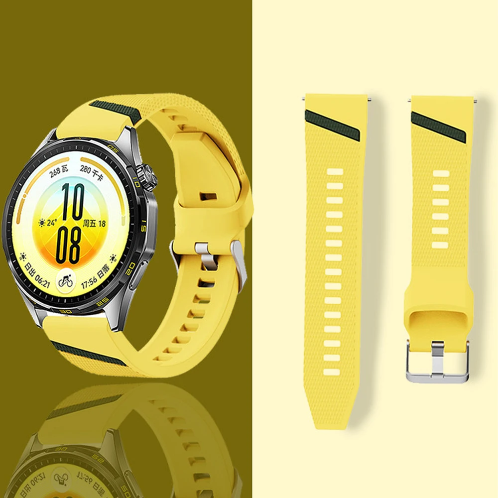 Original Fluorkautschuk-Armband für HUAWEI Watch GT 7 Pro GT6 5 46mm Silikon Sport 22mm Armband Correa HUAWEI Watch Runner 2 Band