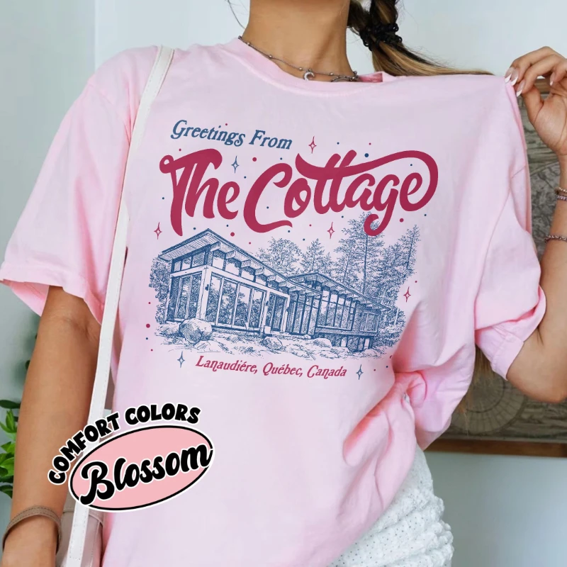 Spring Summer New Arrivals Heated Rivalry The Cottage Comfort Coming To The Cottage TShirt, Romance Hockey Tee, Book Movie