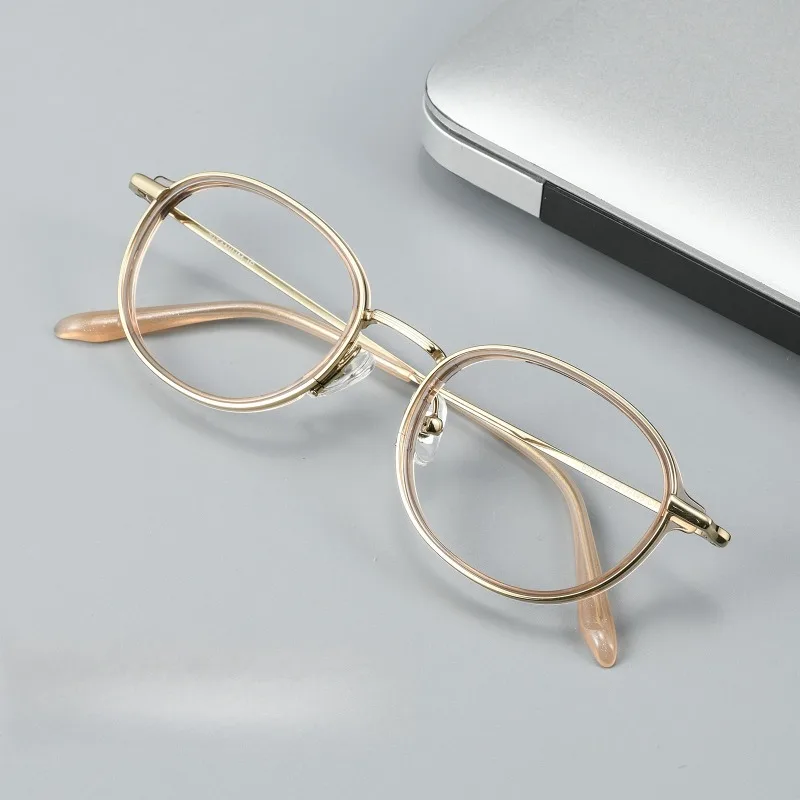 Pure Titanium Business Retro Myopia Glasses Women Eyeglasses Frames for Men Prescription Anti Blue Light Eyewear Gafas Reading