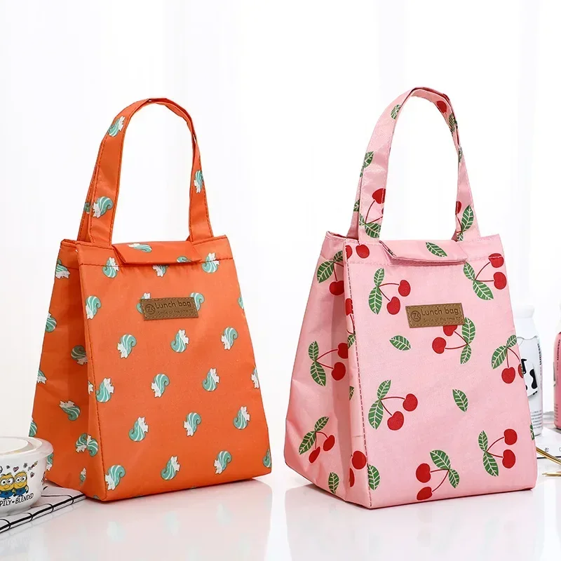 

High-Capacity Portable Insulated Lunch Bag Women Kid Picnic Work Travel Food Thermal Storage Container Bento Box Cooler Tote Bag