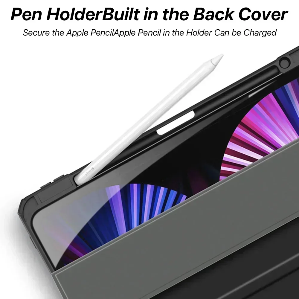 Para IPad Pro 12,9 11 Funda Accesorios para iPad 9,7 5/6th Air1/2 10th 10,5 Air3 Air4/5th Mini6 Generación Funda protectora