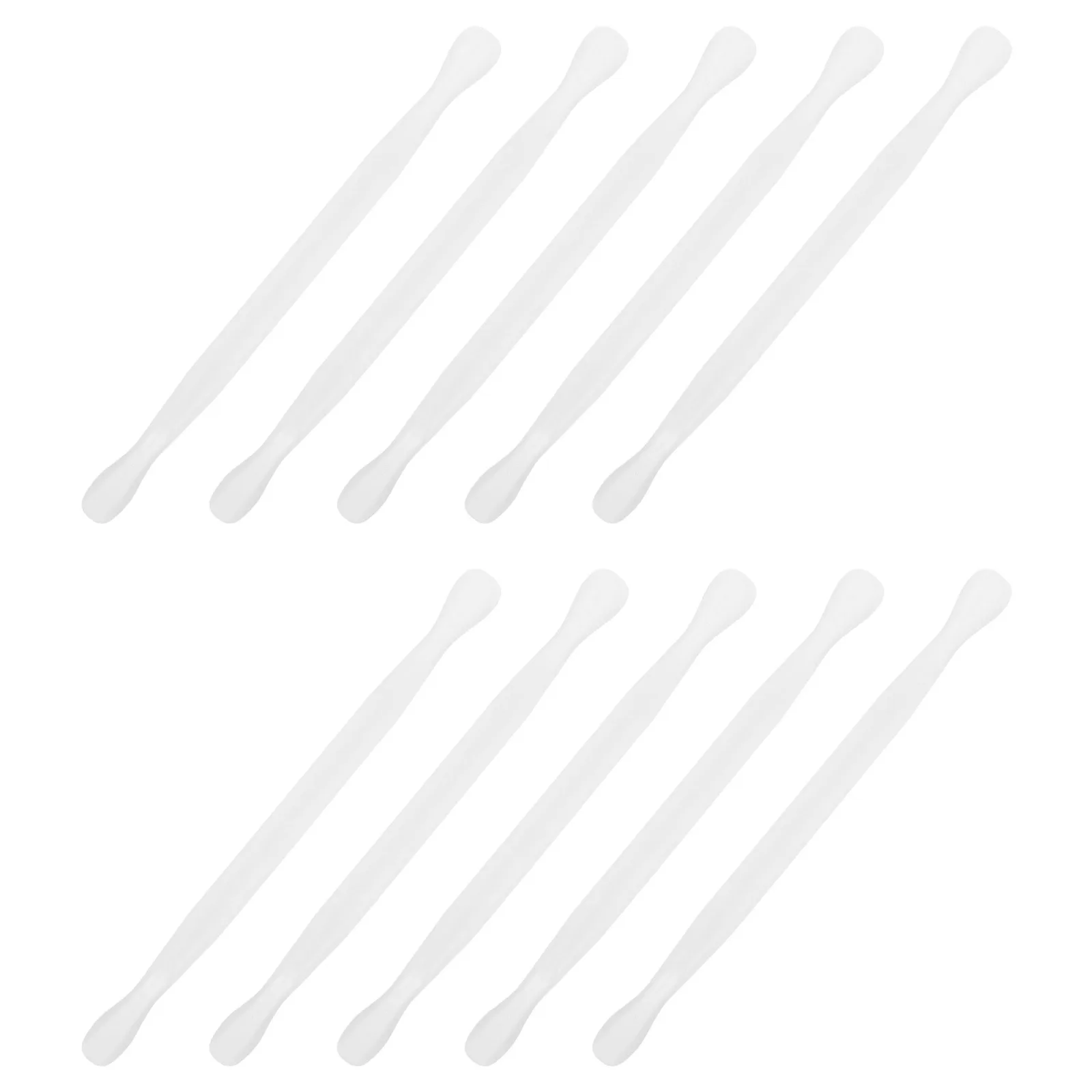 

10 pcs Cuticle Pusher Tool Dual Head Nail Care Stick For Manicure Pedicure Cuticle Trimmer Gel Remover Scraper Plastic Cleaner