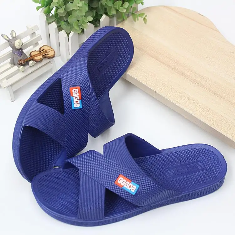 

Мужские тапочки с мягкой подошвой, противоскользящие, больших размеров, летние домашние тапочки из ПВХ, с круглым носком, удобные домашние шлепанцы