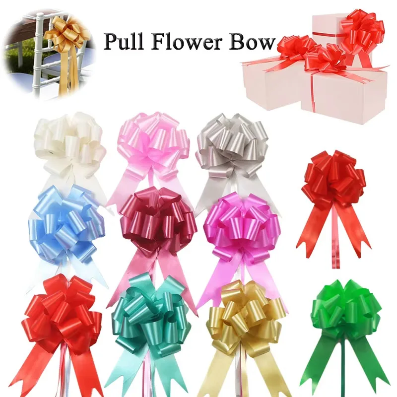 10/30pcs Gift Packing Pull Bow Party Wedding Christmas Tree Decorated Ribbon Bow Bag Gift Wrapping Decorat Bow Knot Ribbon