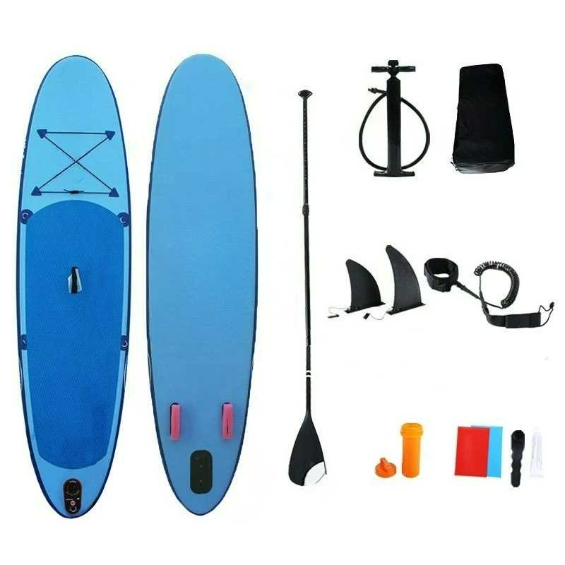 

Large, reinforced inflatable stand-up paddleboard, ideal for high-intensity outdoor surfing and fitness training