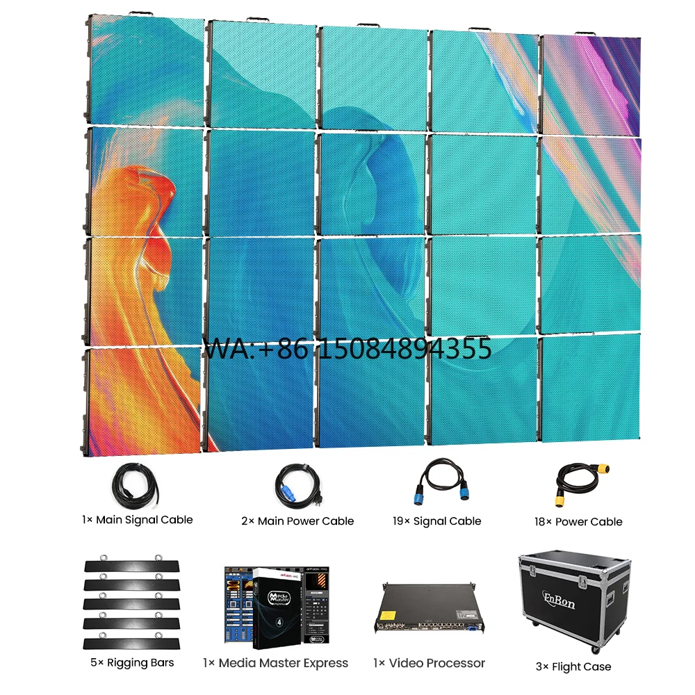 

Waterproof Giant Stage LED Video Wall Panel Screen Front Service P3 P3.9 P2.6 Indoor Outdoor Stage LED Display