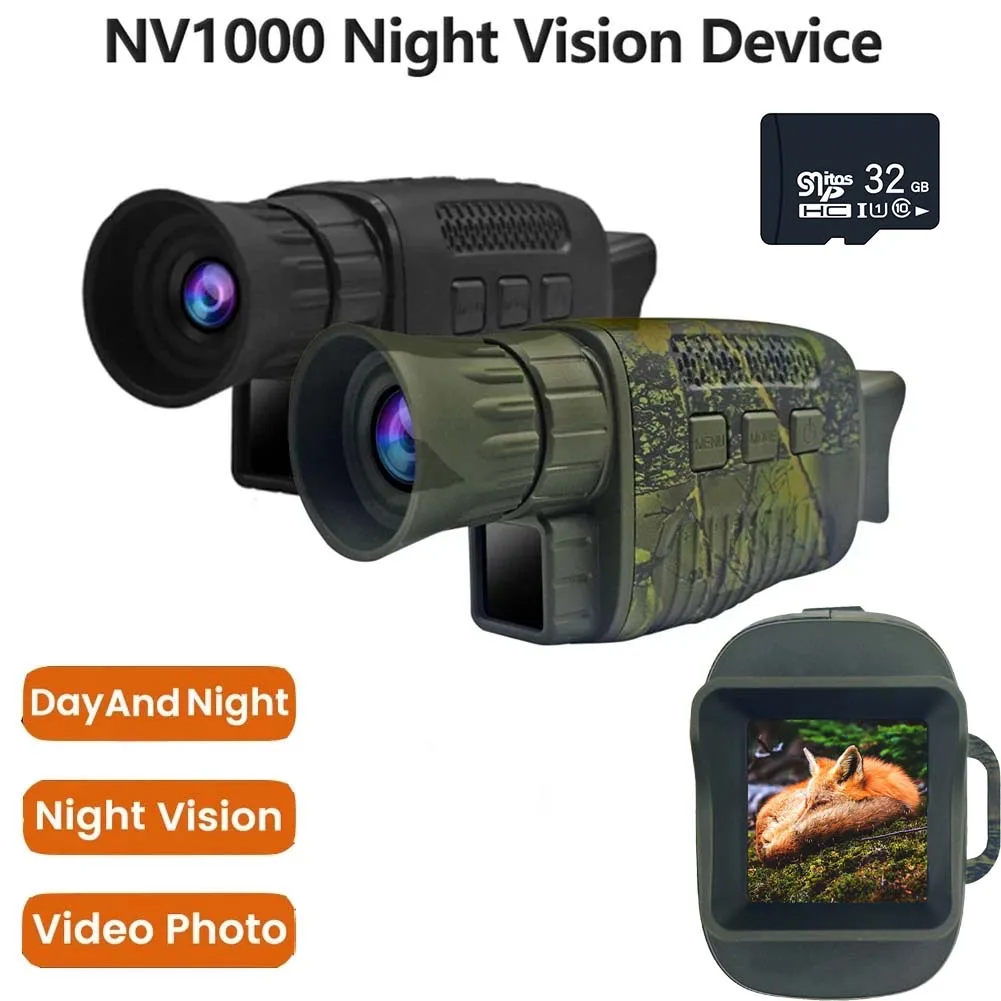 

NV650/NV1000 Night Vision Monocular Infrared Night Vision Camera 9 Languages 5X Digital Zoom 200M Full Dark Viewing Distance