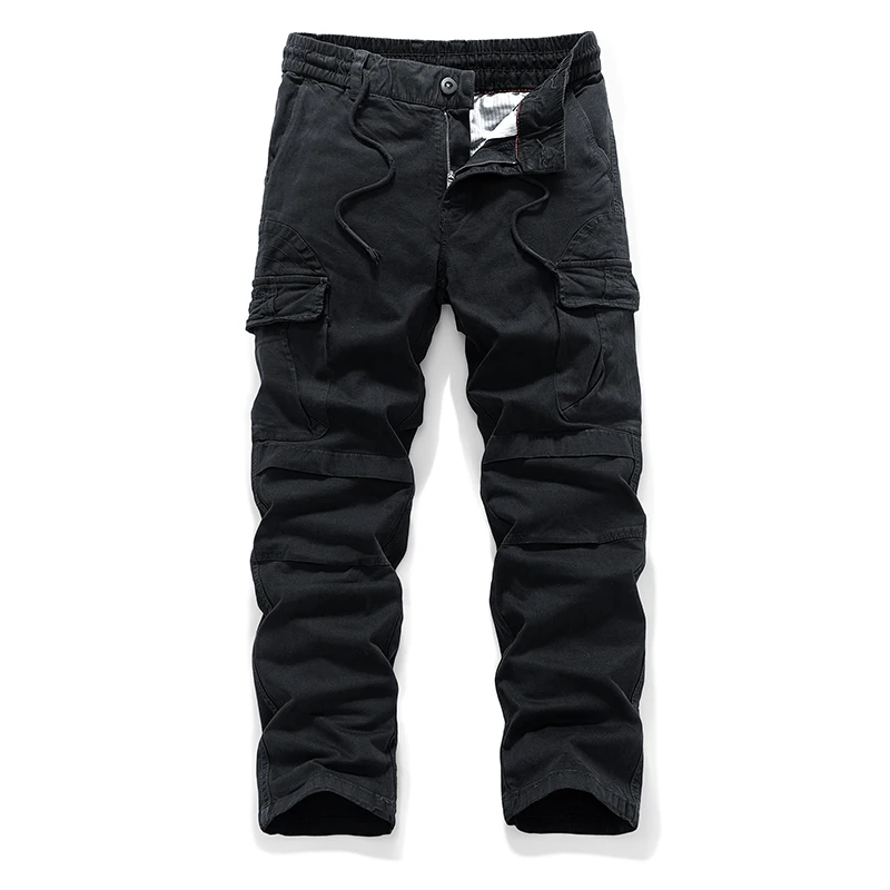 

New Tactical Multi Pocket Pants Overalls Cargo Pants Men Spring Autumn Casual Streetwear American Loose Straight Slacks Pants
