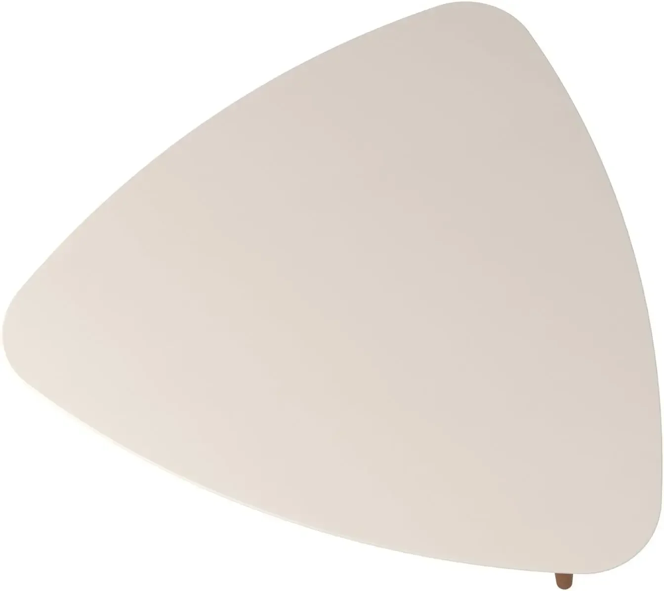 Utopia Low Triangle Coffee Table, Off Off White