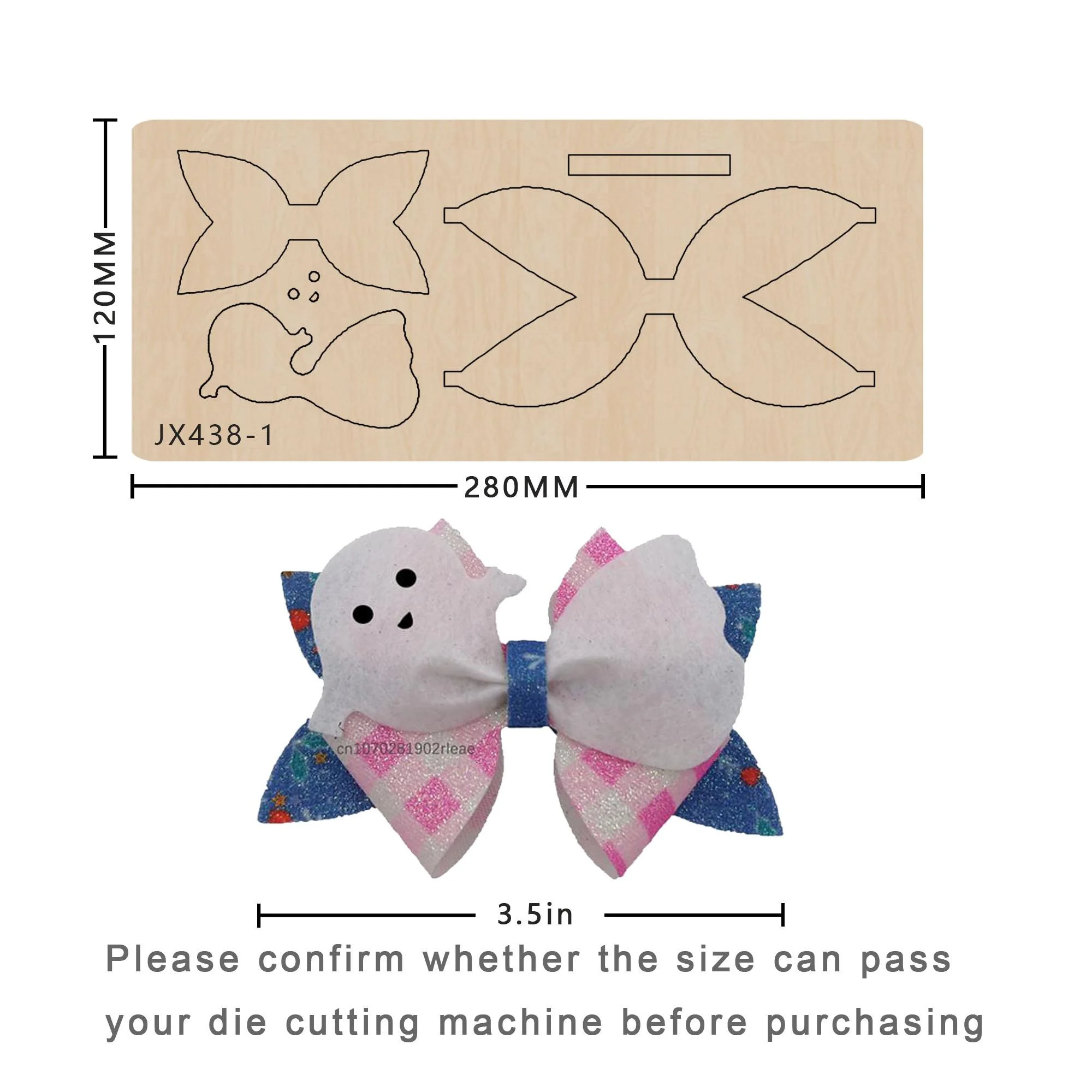 

Wooden Bow Cutting Dies for Handcraft Knife, Mold Making, Decor Supplies, Dies Template Suitable for Common Die-Cutting Machines