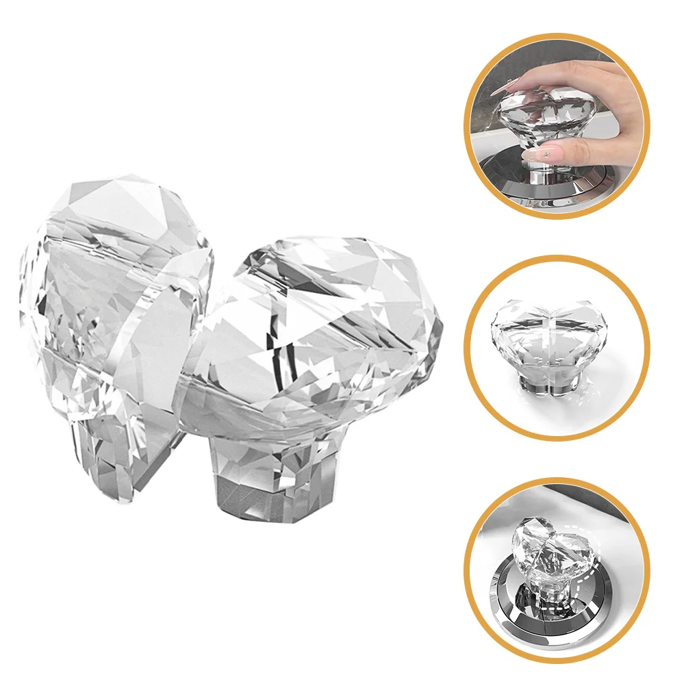 

1Pair Toilet Press Button Heart Shaped Flush Button Pusher Bathroom Toilet Replacement Parts Easy Install Flush Press Aid